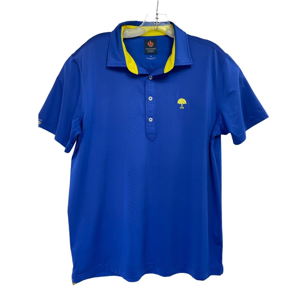Donald Ross Sport/Evanston C.C.  Mens Sz Medium Blue Golf Polo Shirt (Y28) NW/OT